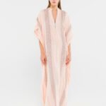 Long Light Coral kaftan