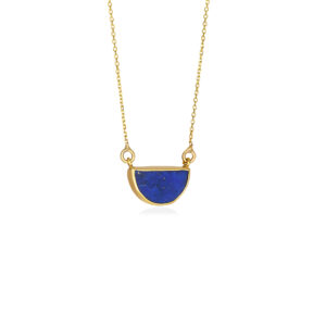 Half Moon Lapis Pendant