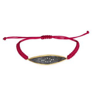 Silver & Gold macrame bracelet