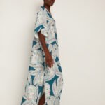 Blue long kaftan