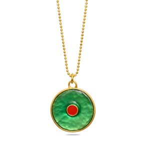 Enamel Eye Pendant