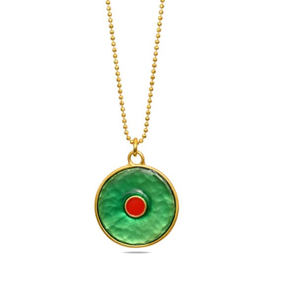 Enamel Eye Pendant