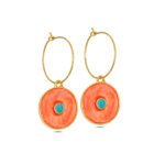 Enamel Eye Earrings