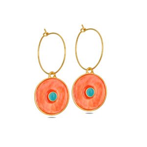 Enamel Eye Earrings