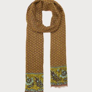 Bohemian Caramel Linen Scarf