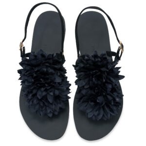 Black Hydra's Bloom - Speak Out Sandals