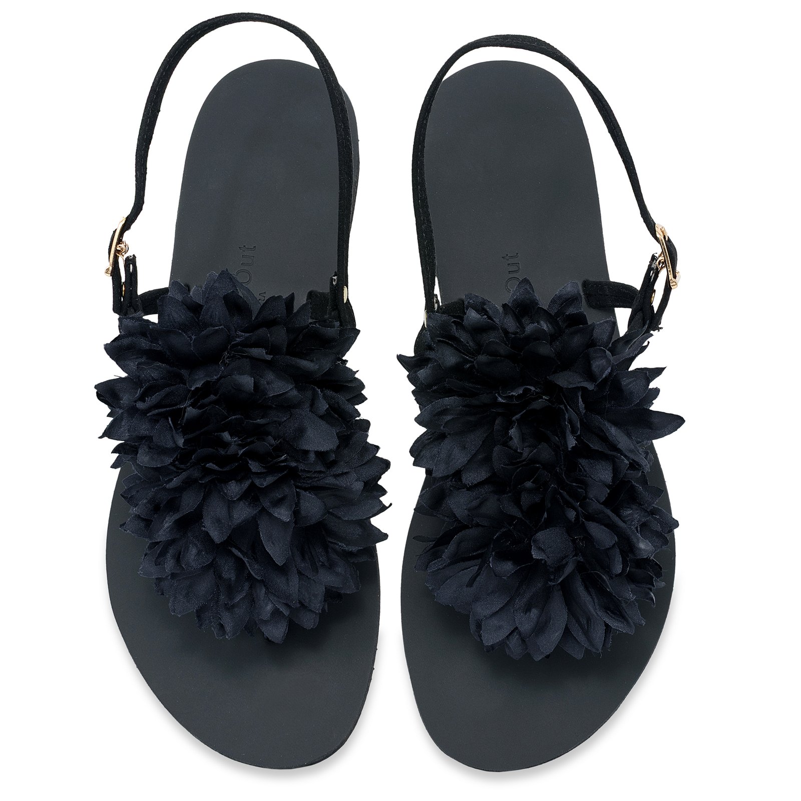 Black Hydra's Bloom - Speak Out Sandals