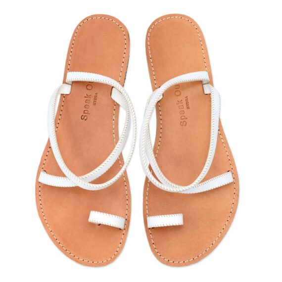 Maria White - Speak Out Sandals