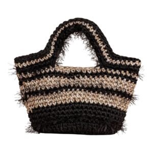 Soshana Crochet Bag - Midnight